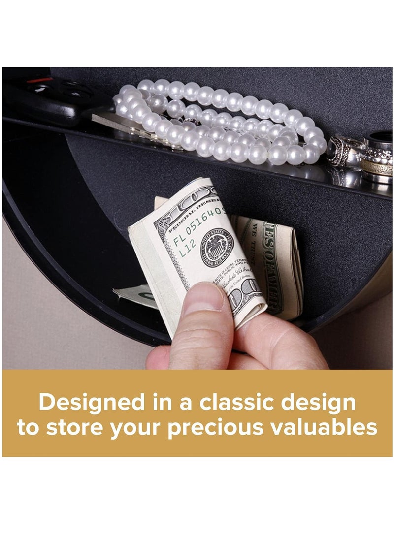 Arabest Wall Clock Safe, Wall Mount Clock with Hidden Storage Compartment, Battery Operated Wall Clock Diversion Safe with Secret Interior Storage for Jewelry, Cash, Valuables - Image 5