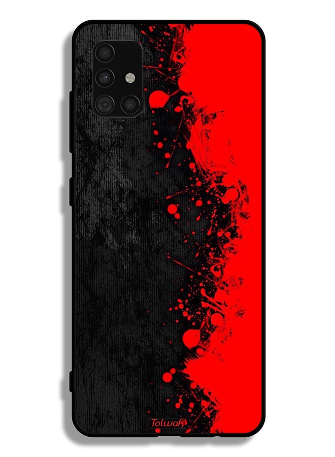 Tolwak Samsung Galaxy A51 5G Protective Case Cover Paint Abstract Pattern - Image 1