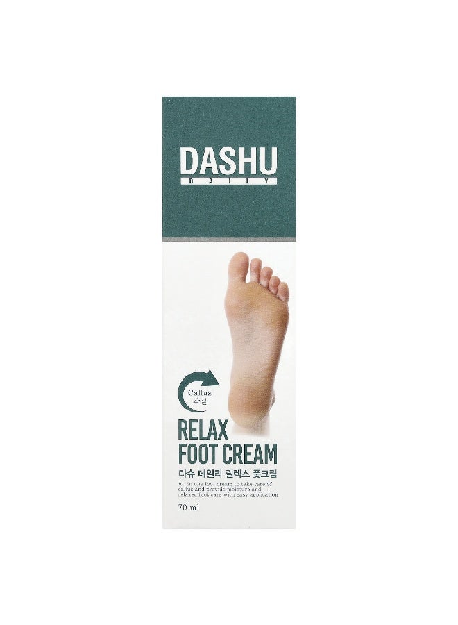 Dashu, Daily, Relax Foot Cream, 70 ml - Image 2