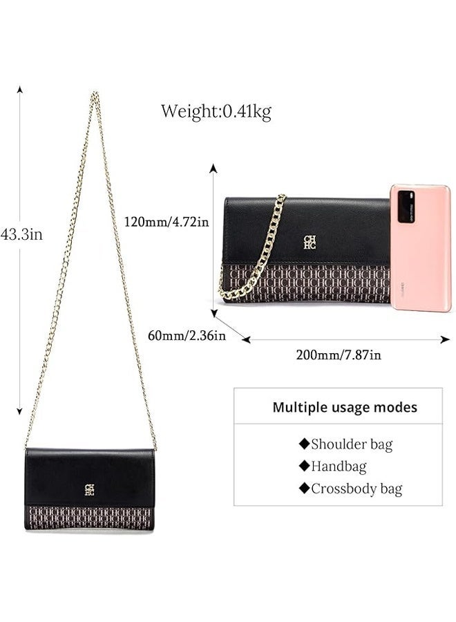 CH CH Women's Fashion Trendy Crossbody Bag - Exquisite Compact Polyvinyl Chloride Shoulder Bag - Image 2