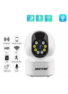 JORTAN Jortan 1080P Intelligent Wi-Fi Cradle Head Indoor Camera, Baby Monitoring, IR and Color Night Vision, Two- Way Talking, Motion Detection, Motion Tracking, 360°/90° PTZ control Indoor Security Camera  - Image 3