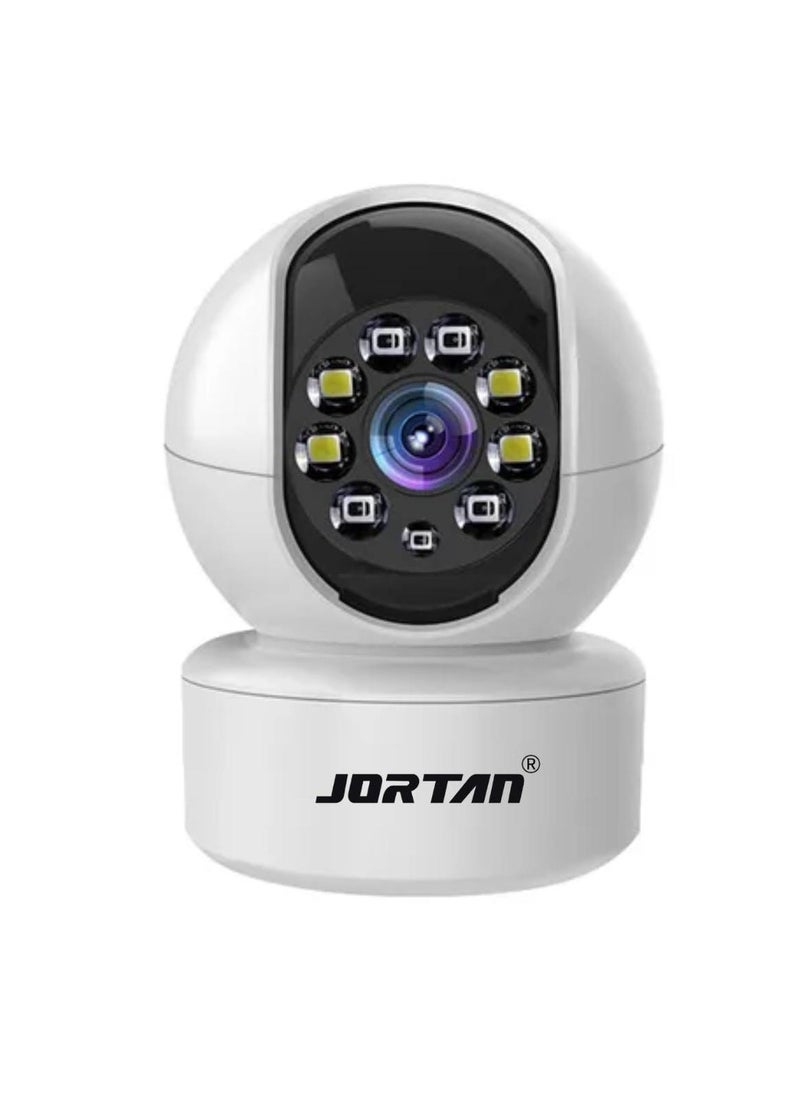 جورتان كاميرا Jortan 1080P ذكية للواي فاي، كاميرا داخلية برأس مهد، مراقبة الطفل، رؤية ليلية بالأشعة تحت الحمراء واللون، التحدث في اتجاهين، كشف الحركة، تتبع الحركة، تحكم 360 درجة/90 درجة PTZ كاميرا أمان داخلية  - Image 1