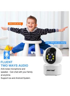 JORTAN Jortan 1080P Intelligent Wi-Fi Cradle Head Indoor Camera, Baby Monitoring, IR and Color Night Vision, Two- Way Talking, Motion Detection, Motion Tracking, 360°/90° PTZ control Indoor Security Camera  - Image 5