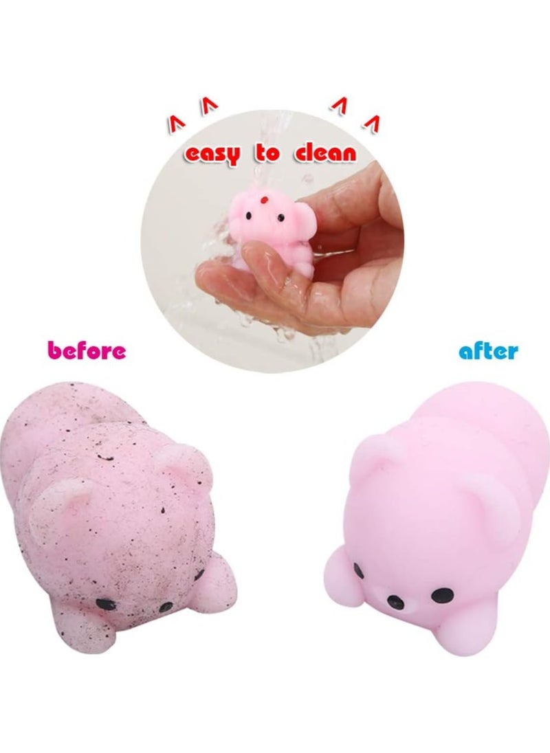 بيوينتي - Squishy Toy 24pcs Party Favors for Kids Mochi Squishy Toy moji Kids Mini Kawaii squishies Mochi Stress Reliever Anxiety Toys with Storage Box - Image 1