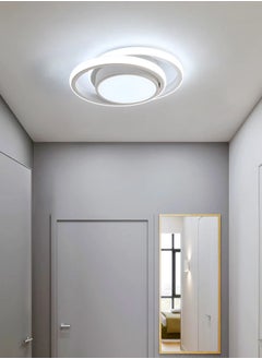 Goeco LED Ceiling Light, Round Ceiling Lamp, Modern Ceiling Light Fixture for Hallway Bedroom Kitchen Living Room, Cool White 6000K  - Image 1