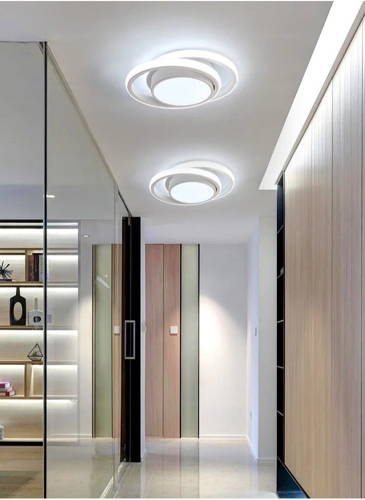 Goeco LED Ceiling Light, Round Ceiling Lamp, Modern Ceiling Light Fixture for Hallway Bedroom Kitchen Living Room, Cool White 6000K  - Image 4