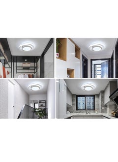 Goeco LED Ceiling Light, Round Ceiling Lamp, Modern Ceiling Light Fixture for Hallway Bedroom Kitchen Living Room, Cool White 6000K  - Image 5