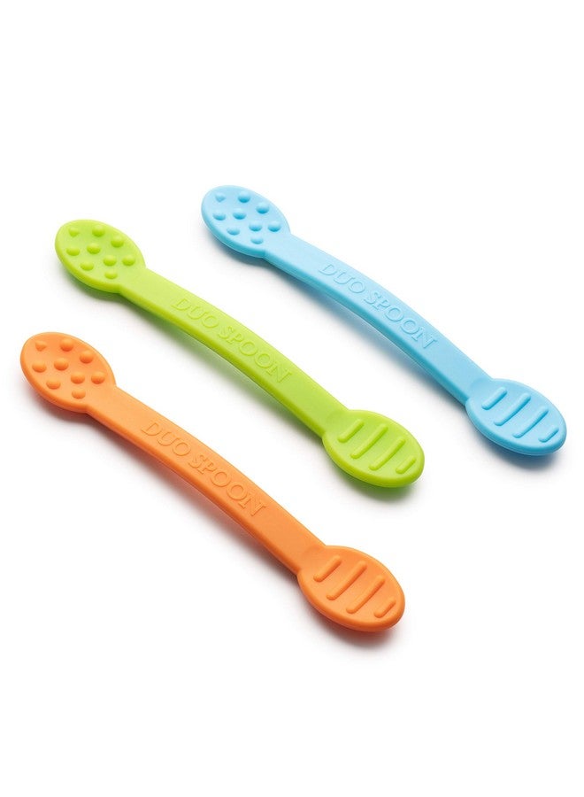 سبيشال سابلايز ملعقة ثنائية أدوات العلاج الحركي عن طريق الفم، 3 عبوات من التحفيز المحكم وعلاج المدخلات الحسية للأطفال الصغار أو الأطفال، سيليكون خالٍ من مادة BPA مع مقبض مرن وسهل - Image 1