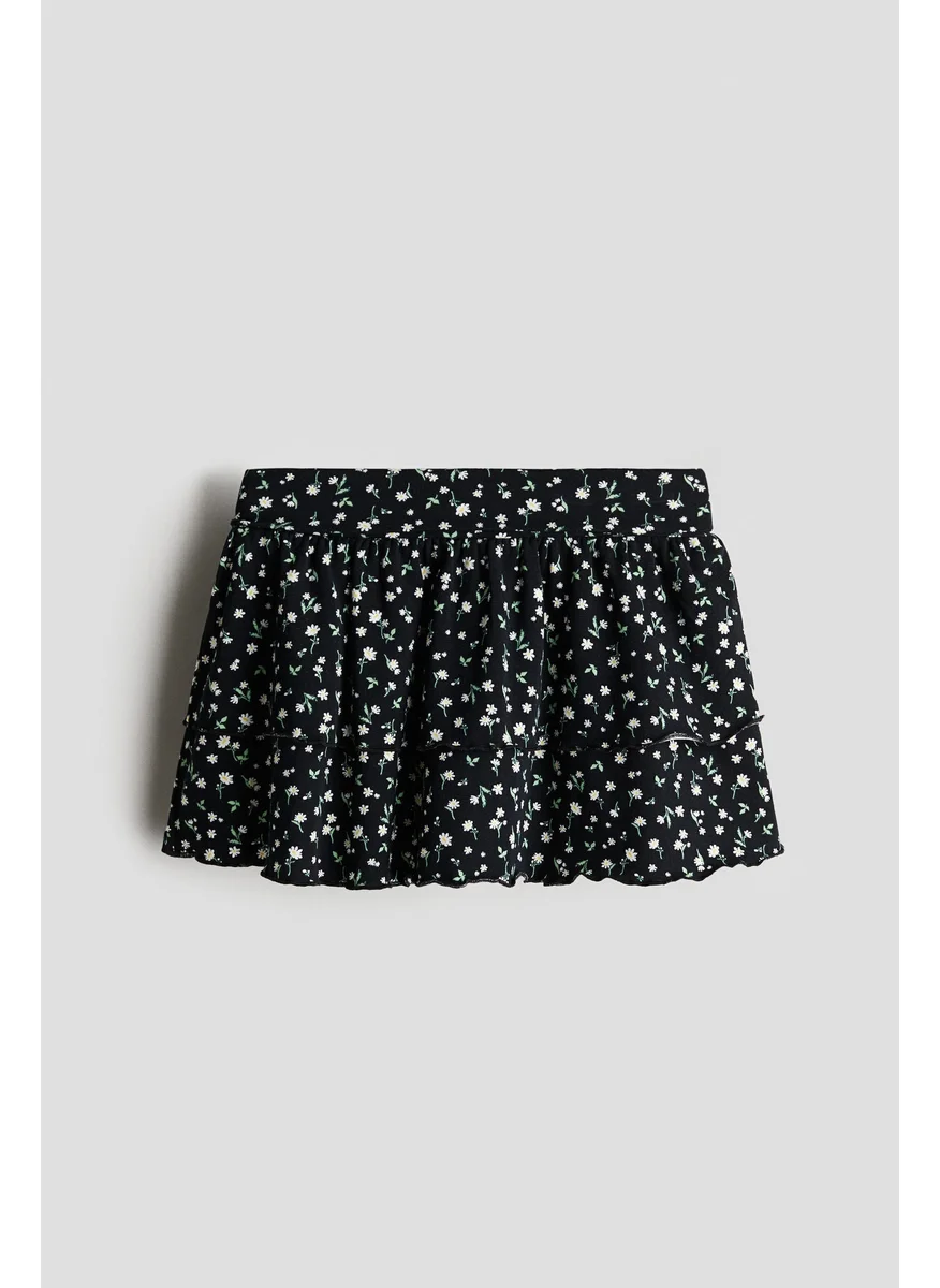 H&M Tiered Foldover-Waist Skirt