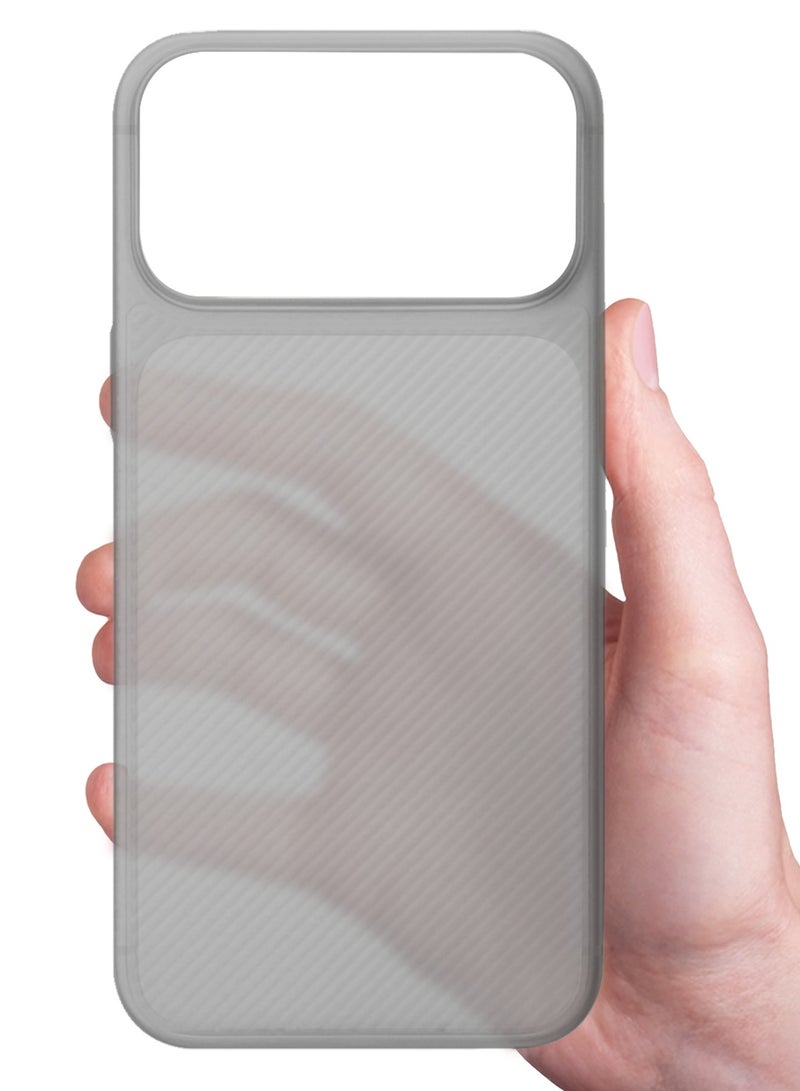 CATANES Case Cover for iPhone 17 Pro Max, Air Skin Line Design Back Cover, Sturdy Durable Ultra-Thin Case, Drop Protection Cover Clear - Black - Image 5