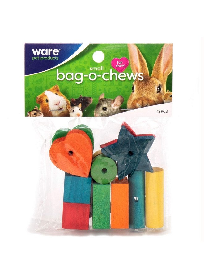 وير مانيوفاكتشارينج أكياس مضغ صغيرة من خشب الصنوبر من Ware Manufacturing للحيوانات الأليفة، حجم صغير - عبوة من 12 قطعة - Image 1