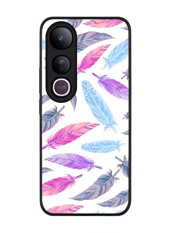 Stylizedd For vivo V50 Lite Case,Slim fit Camera Protection, Shockproof Thin Phone cover  - Feather Colors
