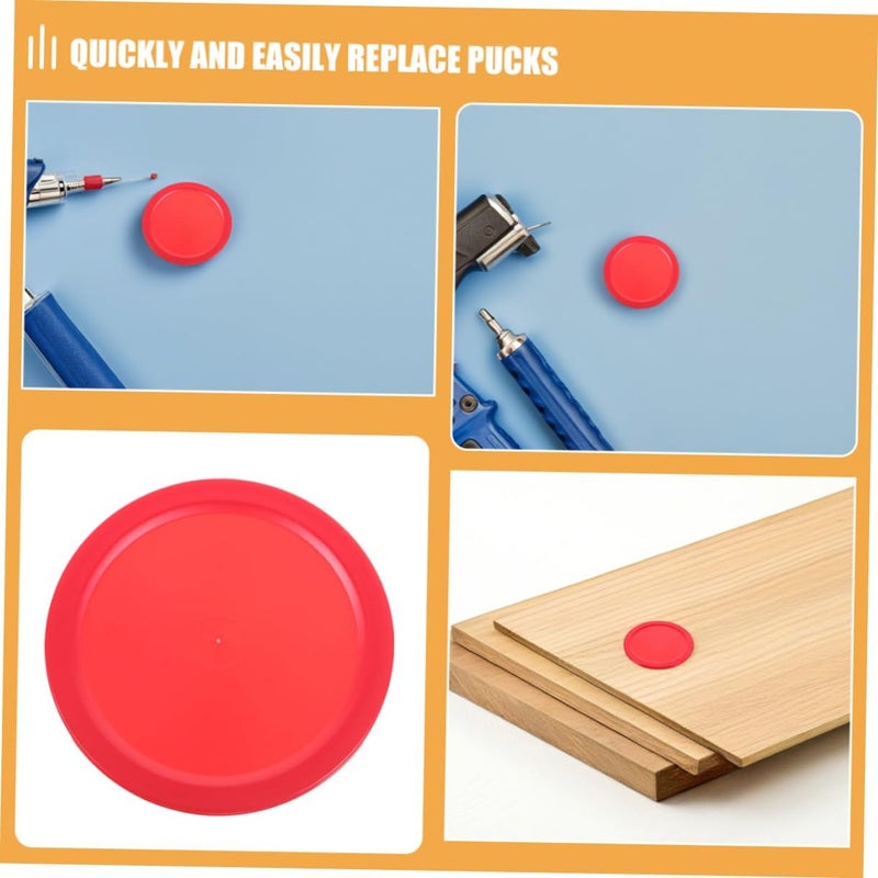 5 Pack 64mm Air Hockey Pucks Red Replacement for Game Tables - Image 4
