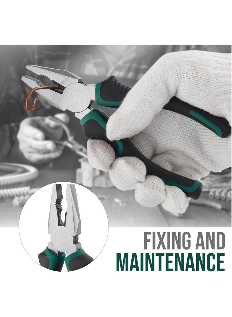 Soofam 25pc Green Compact Hand Tool Set for Home & Office DIY.  Basic Household Repair Kit in Portable Case - Image 4