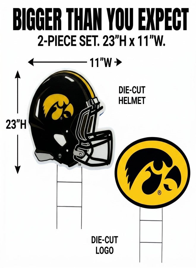 Proformance Home NCAA Iowa Hawkeyes 2 Pack Yard Signs - Image 3