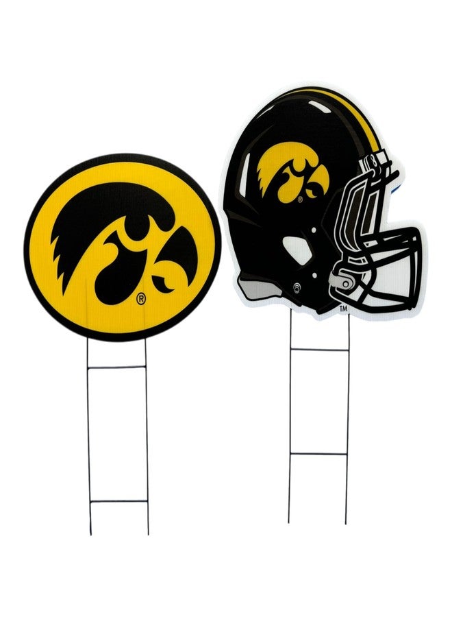 Proformance Home NCAA Iowa Hawkeyes 2 Pack Yard Signs - Image 1