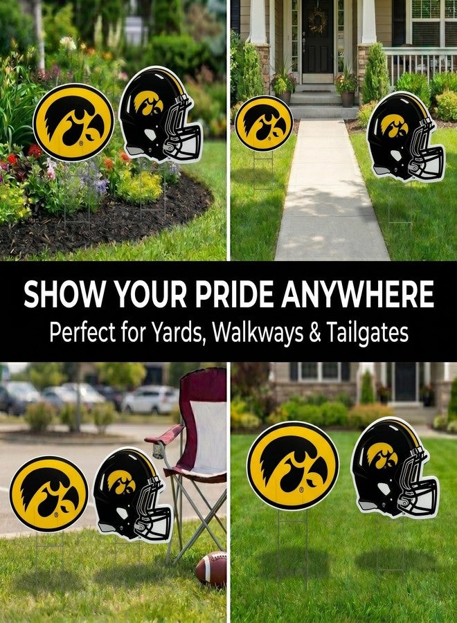 Proformance Home NCAA Iowa Hawkeyes 2 Pack Yard Signs - Image 5