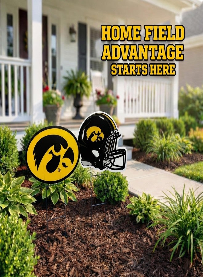 Proformance Home NCAA Iowa Hawkeyes 2 Pack Yard Signs - Image 2