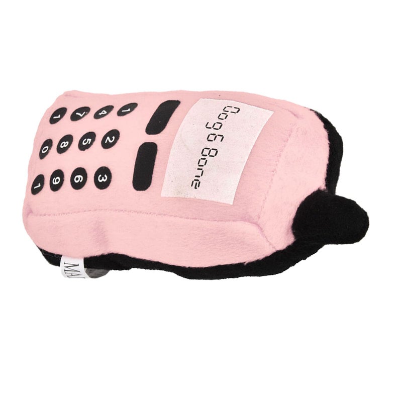 Interactive Plush Dog Chew Toy with Sound Cleaning Teeth Fun in Roseate Color - Image 3