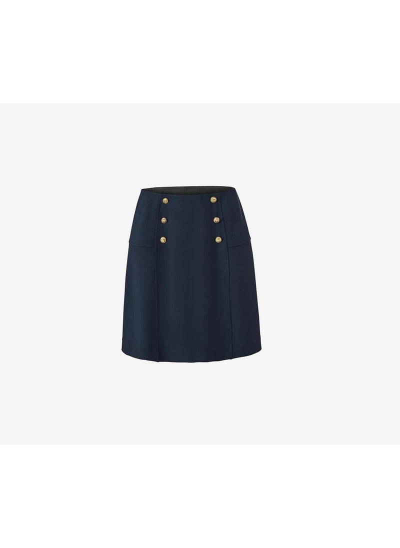 Tchibo Women Jersey A line Mini Skirt, Navy Blue  - Image 2
