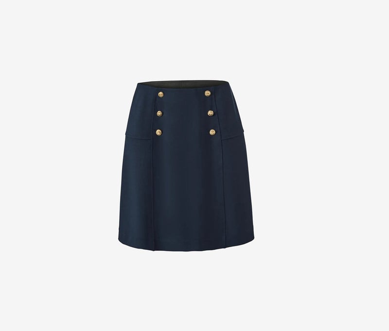 Tchibo Women Jersey A line Mini Skirt, Navy Blue - Image 2