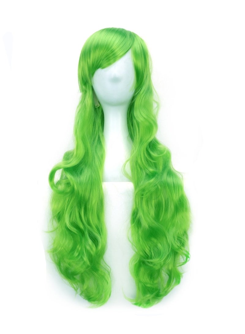 80cm anime long curly hair high temperature silk curly hair cosplay wig costumes dress up wig - Image 1