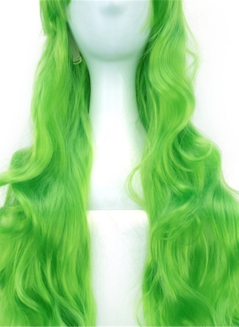 80cm anime long curly hair high temperature silk curly hair cosplay wig costumes dress up wig - Image 4