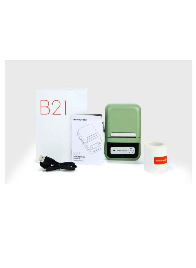 NIIMBOT Niimbot B21 Portable Wireless BT Thermal Label Maker Sticker Printer with Rfid Recognition Great for Supermarket Clothing Jewelry Retail  - Image 1