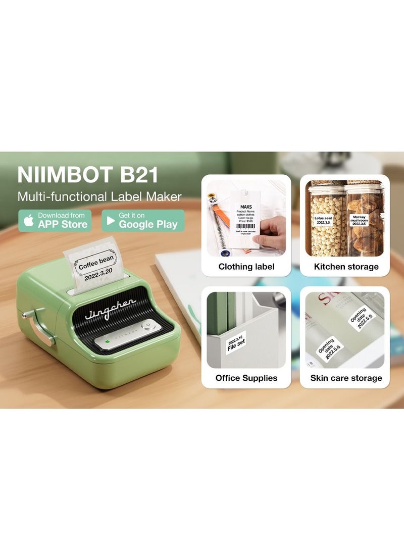 NIIMBOT Niimbot B21 Portable Wireless BT Thermal Label Maker Sticker Printer with Rfid Recognition Great for Supermarket Clothing Jewelry Retail  - Image 4