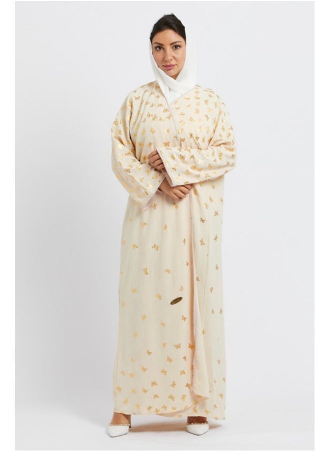 Evva Evva Luxury Saudi Abaya for Women – Elegant Open Front Modest Wear in Premium Fabric – Ideal for Ramadan, Eid, and Everyday Elegance  - Image 4