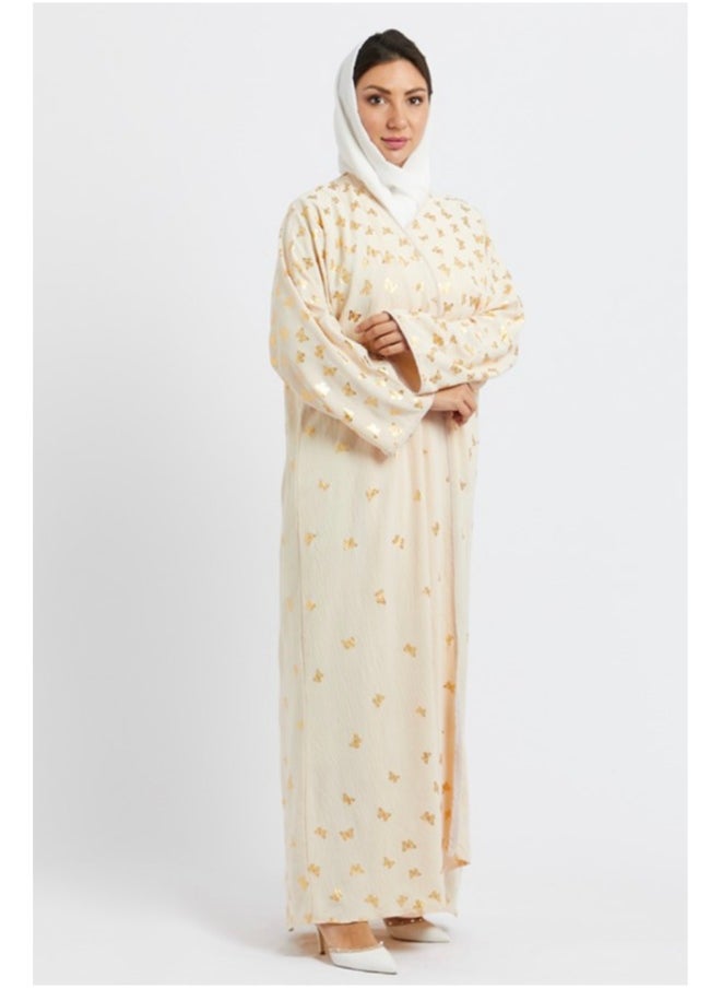 Evva Evva Luxury Saudi Abaya for Women – Elegant Open Front Modest Wear in Premium Fabric – Ideal for Ramadan, Eid, and Everyday Elegance  - Image 3