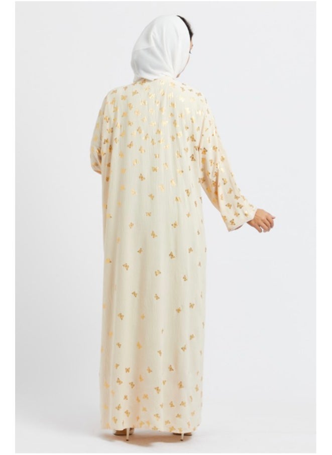 Evva Evva Luxury Saudi Abaya for Women – Elegant Open Front Modest Wear in Premium Fabric – Ideal for Ramadan, Eid, and Everyday Elegance  - Image 1