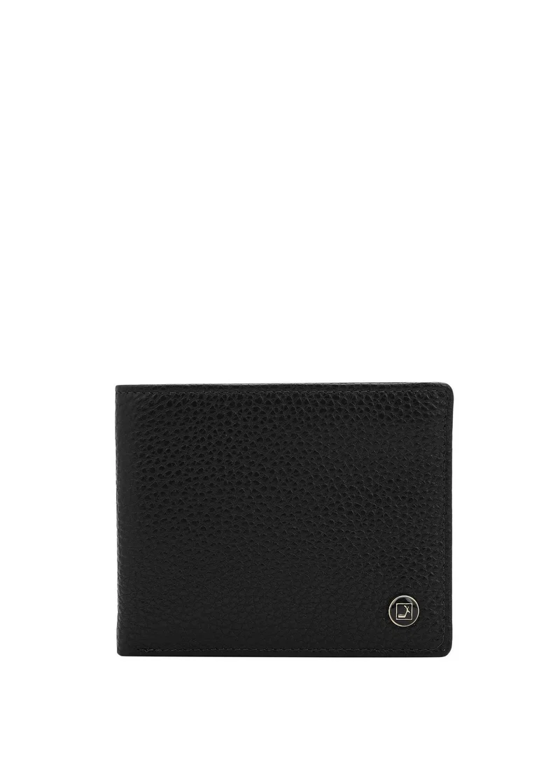 Da Milano Da Milano Men's Wax-Finish Leather Bifold Wallet - Black (MW-10251A-OL)