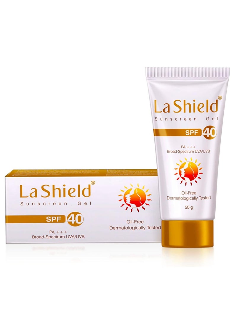 Glenmark La Shield SPF 40 PA+++ Mineral Sunscreen Gel 50g - Image 1