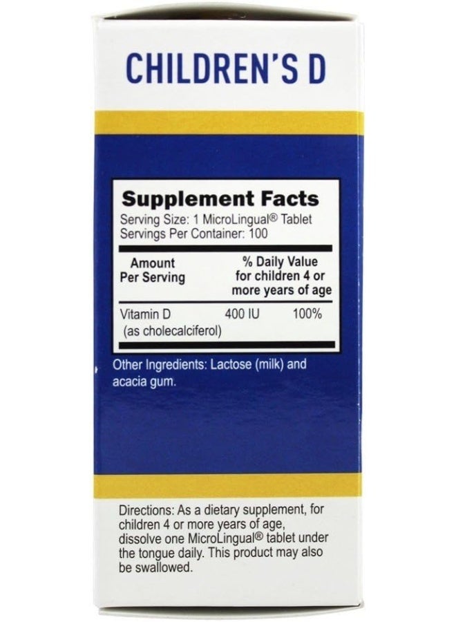 Superior Source Children's Vitamin D3 400 IU Tablets for Kids - Image 3