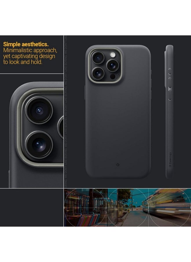 Caseology - CASEOLOGY by Spigen Nano Pop Mag Back Cover Case Compatible with iPhone 15 Pro Case (TPU and Polycarbonate | Black Sesame) - Image 1