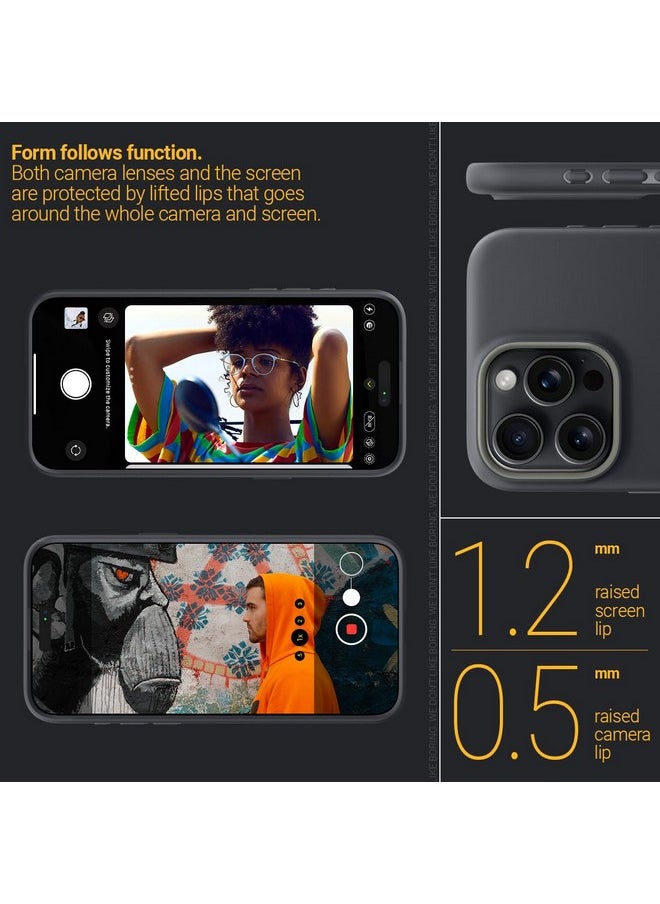 Caseology - CASEOLOGY by Spigen Nano Pop Mag Back Cover Case Compatible with iPhone 15 Pro Case (TPU and Polycarbonate | Black Sesame) - Image 1