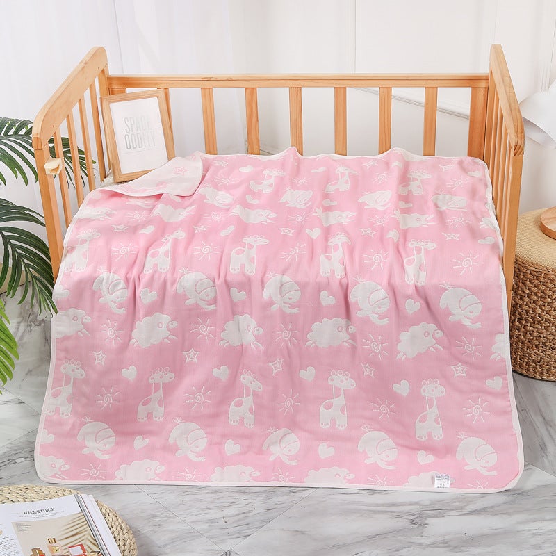 6-Layer Gauze Baby Blanket - Soft Bath Towel for Newborns, All-Season  Use