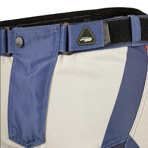 Rynox Dune Neo Offroad Unisex, Slim Fit Pants | Motorcycle Offroad Riding Pants with Abrasion Resistance and Active Ventilation - Blue Orange, XL - Image 4