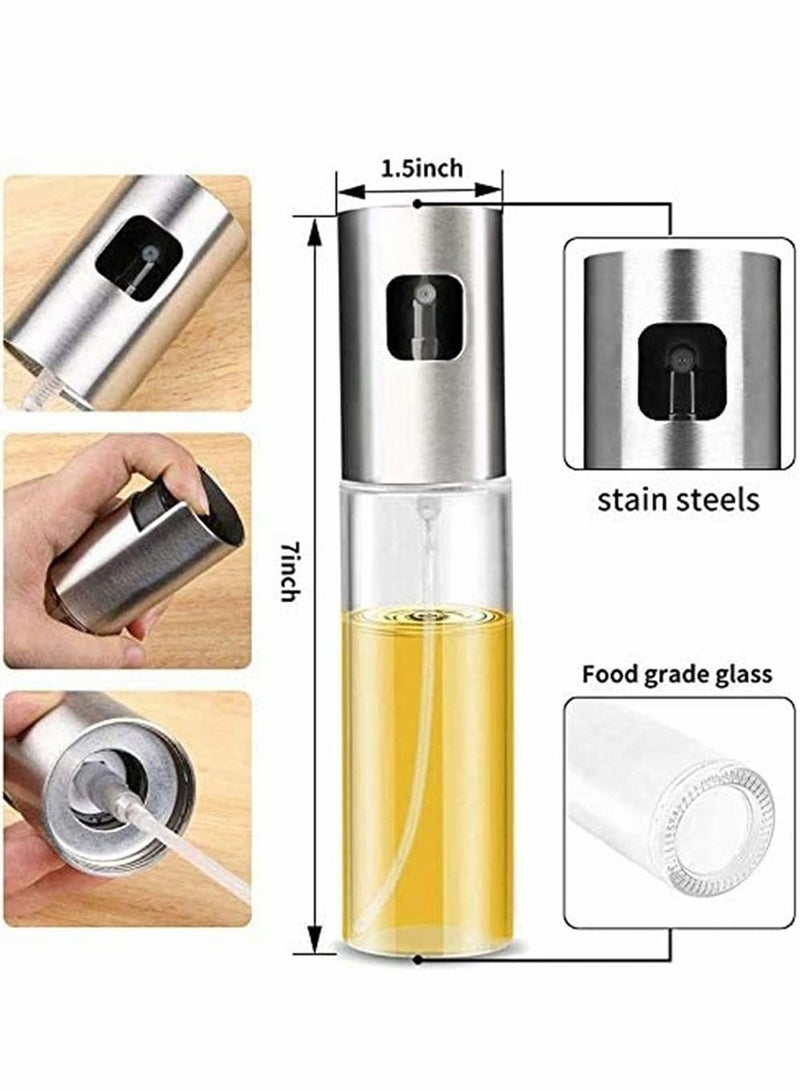 KASTWAVE Oil Sprayer for Cooking, 100ml Olive Oil Spray Bottle, Portable Glass Oil Mister for BBQ, Air Fryer, Baking, Roasting, Grilling, Refillable, Food Safe Oil Vinegar Mister, Kitchen Gadgets  - Image 3