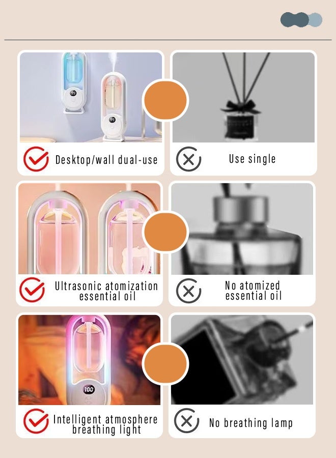 Wireless automatic home fragrance sprayer with large capacity, air purifier suitable for rooms, homes, offices, and bedrooms[1Machines+3 pcs Oils]  - Image 5