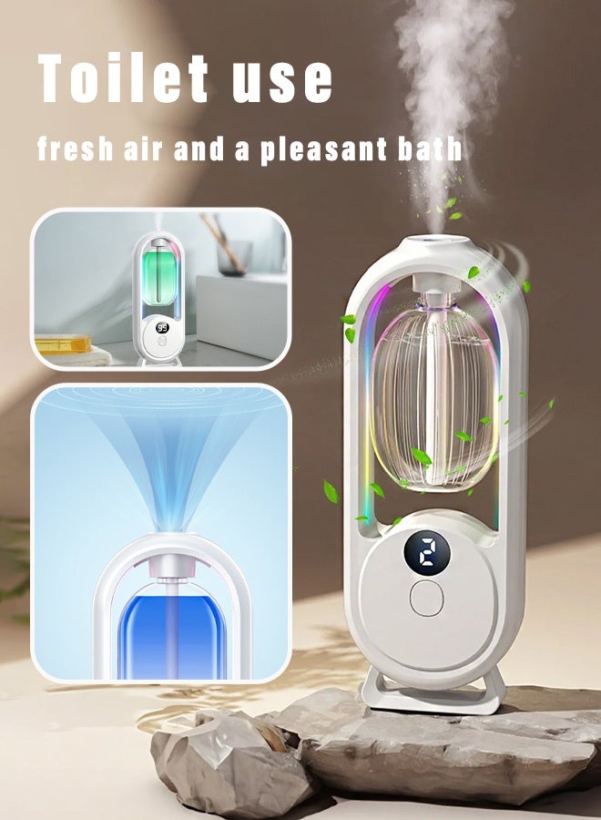 Wireless automatic home fragrance sprayer with large capacity, air purifier suitable for rooms, homes, offices, and bedrooms[1Machines+3 pcs Oils]  - Image 4