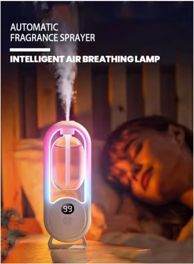Wireless automatic home fragrance sprayer with large capacity, air purifier suitable for rooms, homes, offices, and bedrooms[1Machines+3 pcs Oils]  - Image 1