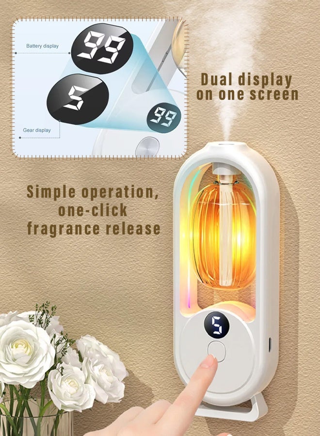 Wireless automatic home fragrance sprayer with large capacity, air purifier suitable for rooms, homes, offices, and bedrooms[1Machines+3 pcs Oils]  - Image 3