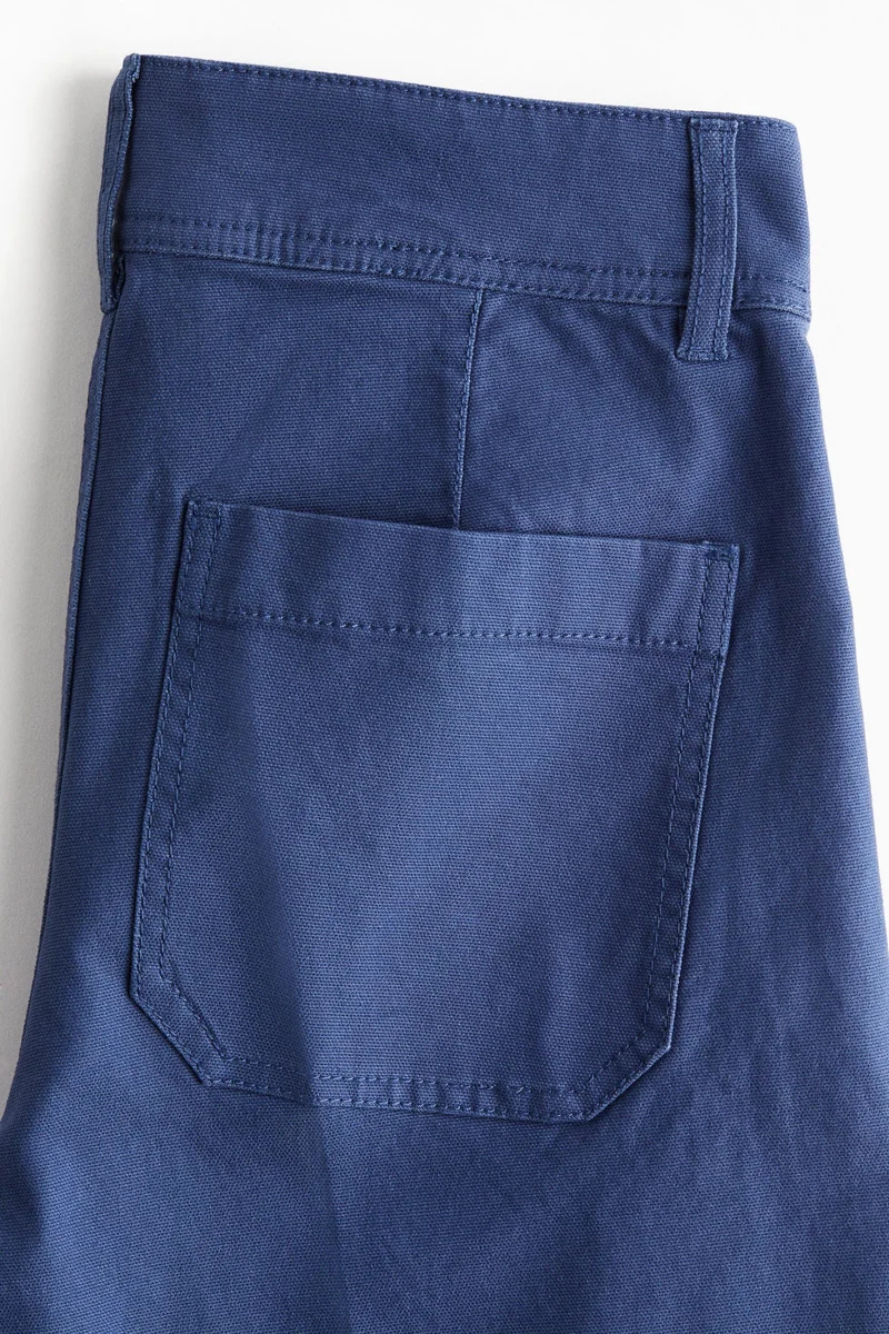 اتش اند ام بنطلون من نسيج الكانفاس