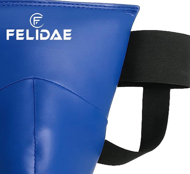 FELIDAE Men's Boxing Mixed Martial Arts Karate Taekwondo Kickboxing Muay Thai MMA Groin Guard Protector Cup Support (Small) - Image 2