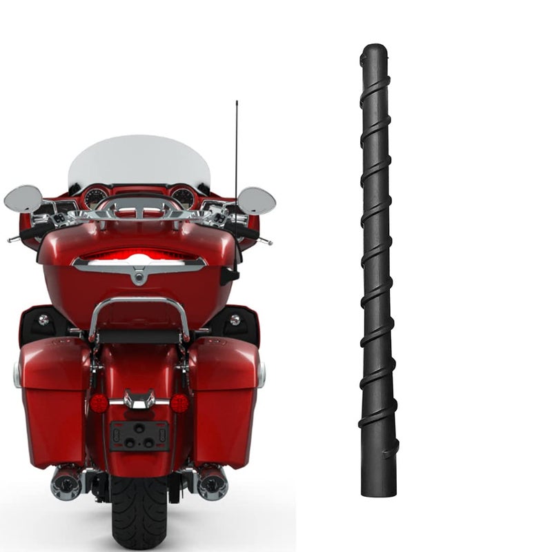 AMFRNE Motorcycle Short Antenna Fit for CanAm Spyder Indian Honda BMW Victory Select Motorcycles Models Designed for Optimized Radio Reception 7 Inches Spiral Antenna for Motorcycles ATV - Image 2