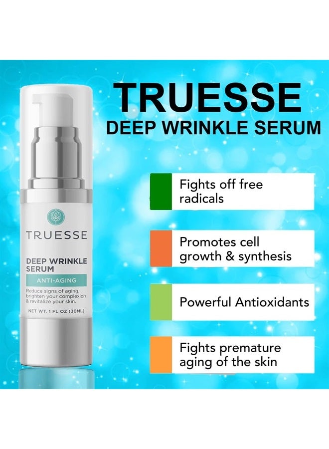 TRUESSE Deep Wrinkle Serum - Wrinkle Cream for Face - Anti Wrinkle Serum - Face Serum for Women - Ayurveda for Wrinkles, 1 fl oz… - Image 2