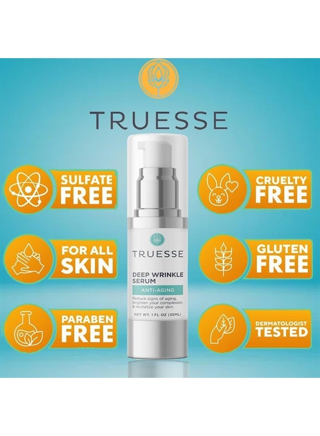 TRUESSE Deep Wrinkle Serum - Wrinkle Cream for Face - Anti Wrinkle Serum - Face Serum for Women - Ayurveda for Wrinkles, 1 fl oz… - Image 4