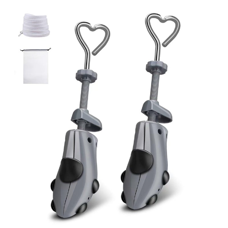 XYH Shoe Stretcher Comes with Dust-Proof Bag, Pair of Plastic Shoe Stretcher,4 Way Ajustable.